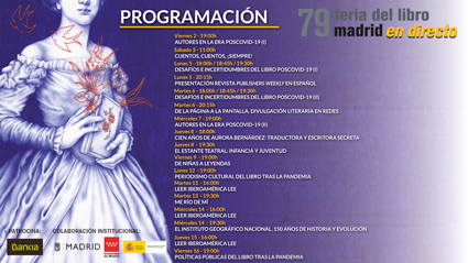 Actividades de la 79ª Feria del Libro de Madrid 2020 Actividades de la 79ª Feria del Libro de Madrid 2020