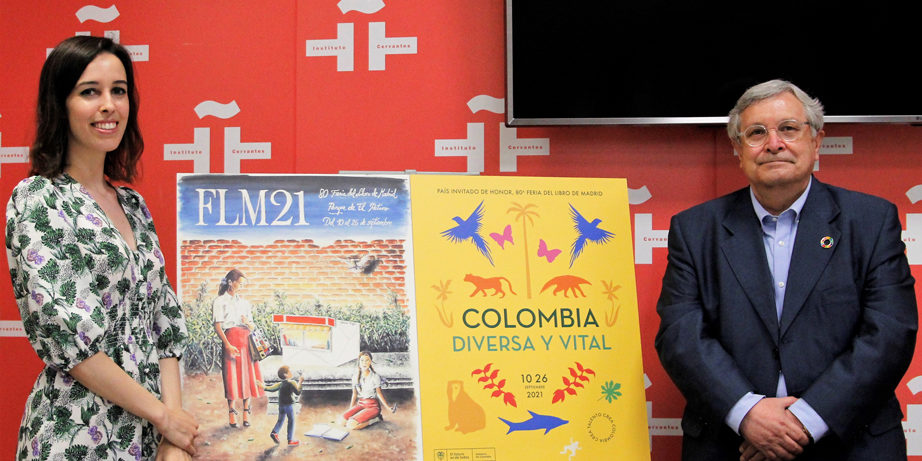 Andrea Reyes y Manuel Gil en la presentación del Cartel de la Feria del Libro de Madrid Andrea Reyes y Manuel Gil en la presentación del Cartel de la Feria del Libro de Madrid
