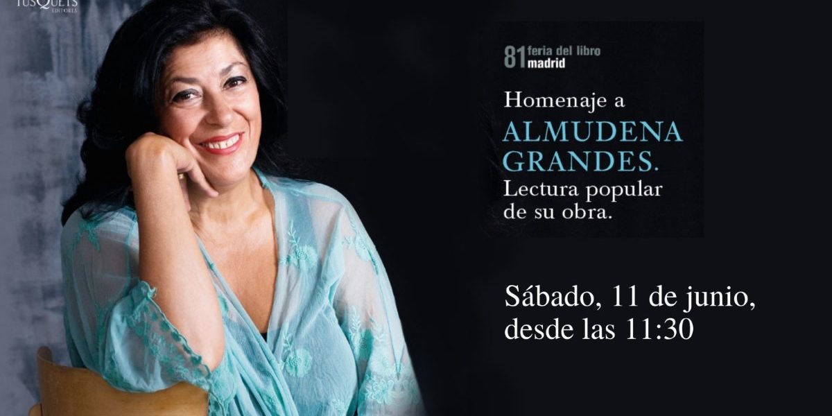 Homenaje a Almudena Grandes en la Feria del Libro de Madrid Homenaje a Almudena Grandes en la Feria del Libro de Madrid